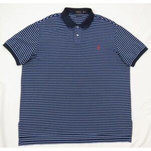 Polo Ralph Lauren Performance Blue Yellow Pony Mens Short Sleeve Polo Shirt XL